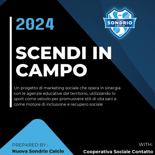 Presentazione progetto “Scendi in Campo” – Nuova Sondrio Calcio